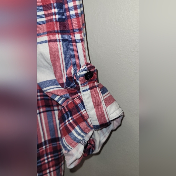 Womens warehouse one plaid ultra soft button up shirt - collared - Picture 4 of 6
